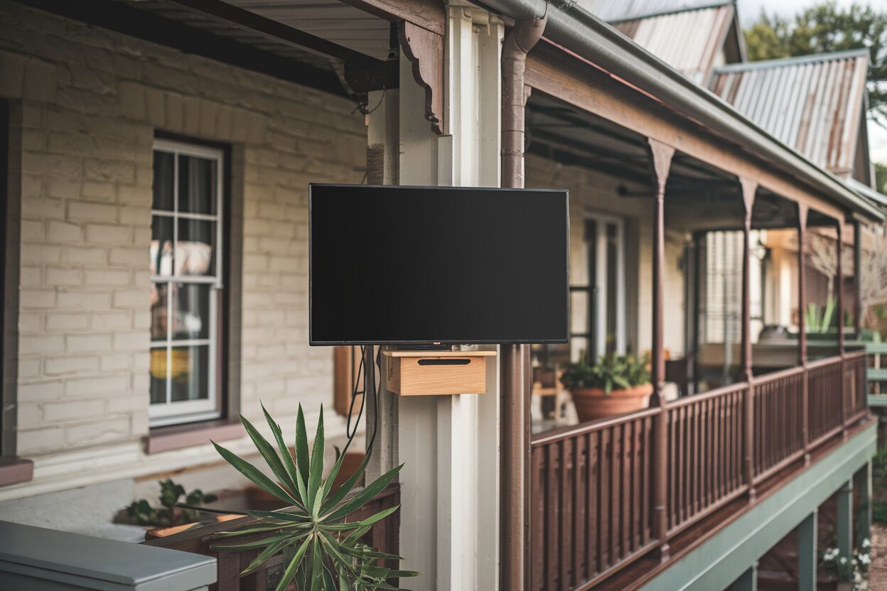 TV wall mounting with hidden cables in Fremantle, Perth WA